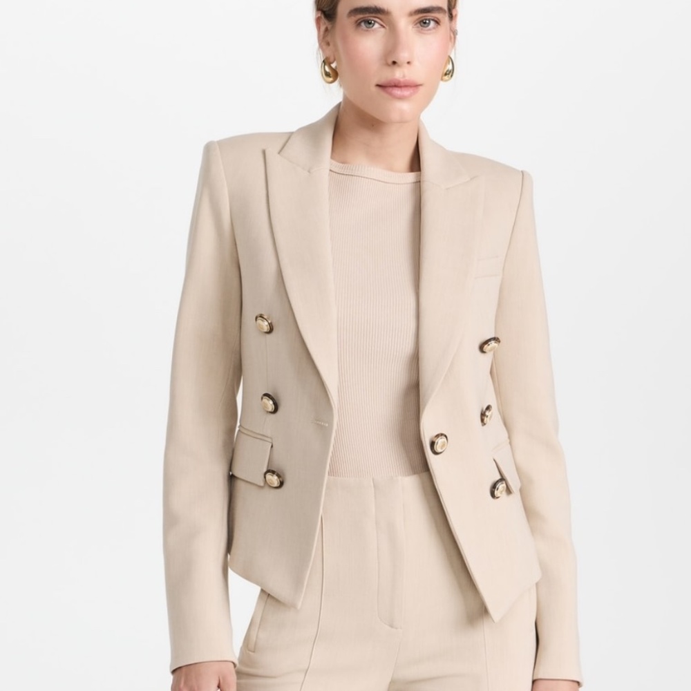 Veronica Beard Diego dickey jacket heathered sand - Picture 2 of 14